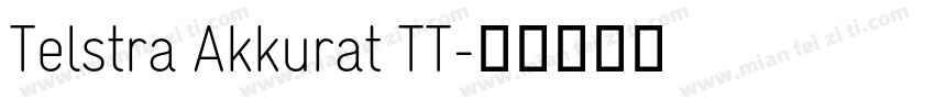 Telstra Akkurat TT字体转换